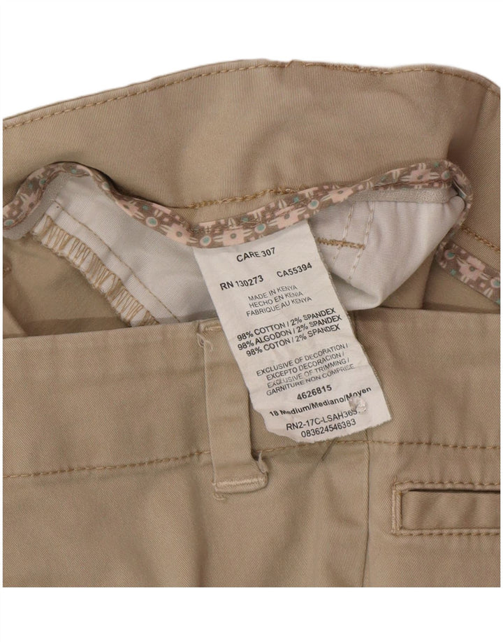 Lee Womens Mid Rise Chino Shorts US 18 2XL W38 Beige Bomuld