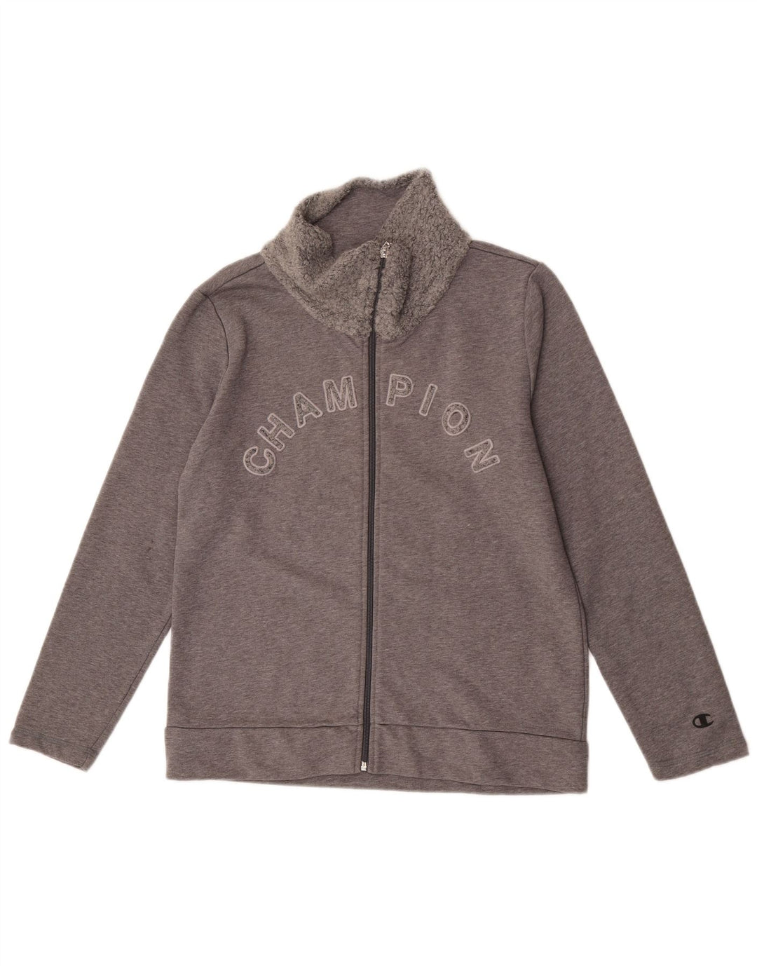 Champion Dame grafisk træningsdragt Topjakke UK 14 Medium Grey Bomuld