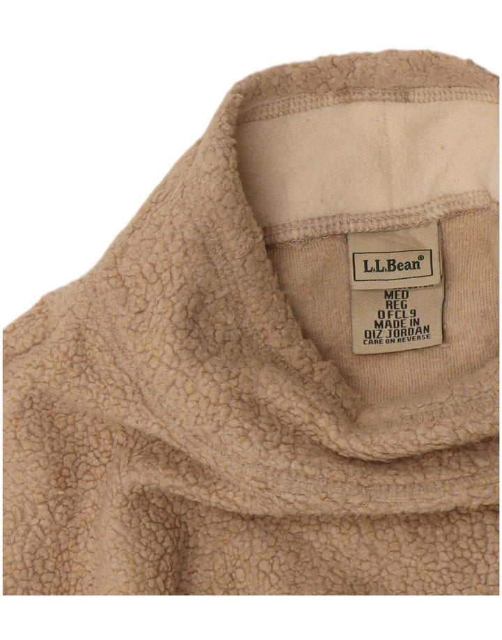 L.L.Bean Fleecetrøje til kvinder UK 14 Medium Beige Akryl