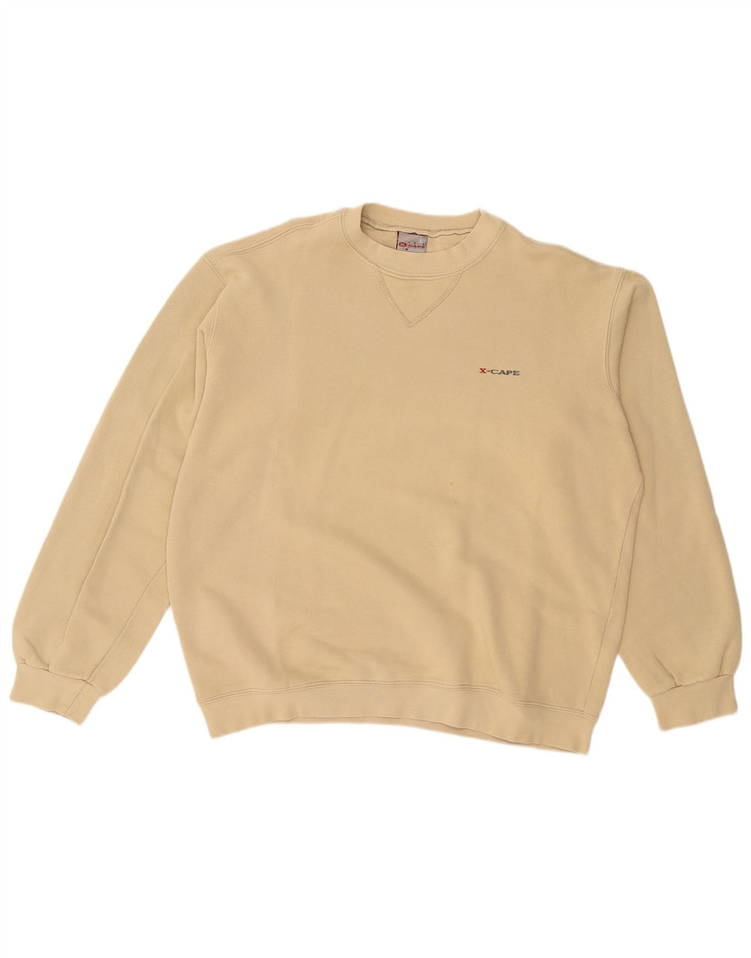 X-CAPE Herre Sweatshirt Jumper Stor Beige Bomuld