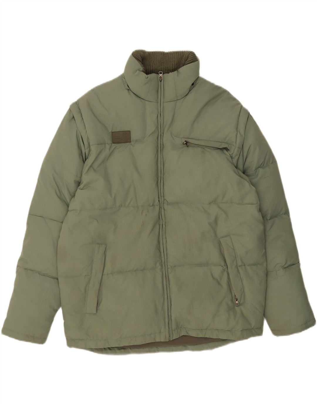 FILA Mens Padded Jacket UK 40 Large Green Polyamide
