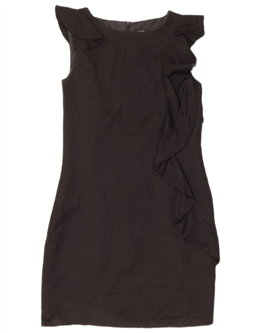 Oasis Womens Sleeveless Sheath Dress UK 10 Small Black Viscose