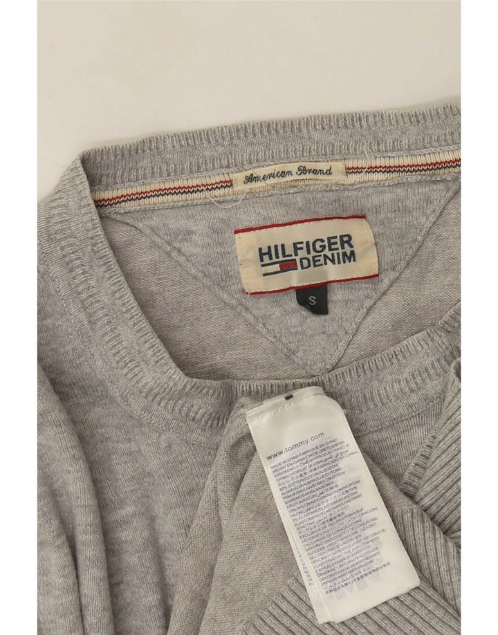 Tommy Hilfiger Herre Regular Fit Crew Neck Jumper Sweater Lille Grå Bomuld