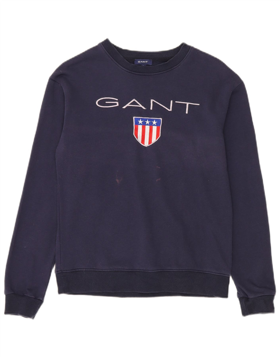 Gant grafisk sweatshirt til mænd XS marineblå bomuld