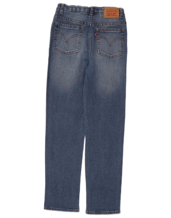 Levi's Boys Ribcage Straight Jeans 9-10 år W24 L25 Blå Bomuld