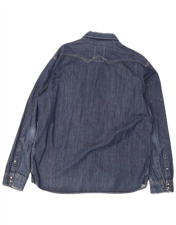 G-Star Herre Denim Shirt 2XL Blå Bomuld