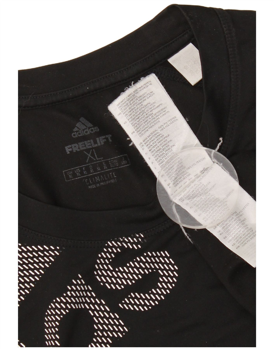 Adidas Herre Climalite Graphic T-Shirt Top XL Sort Polyester