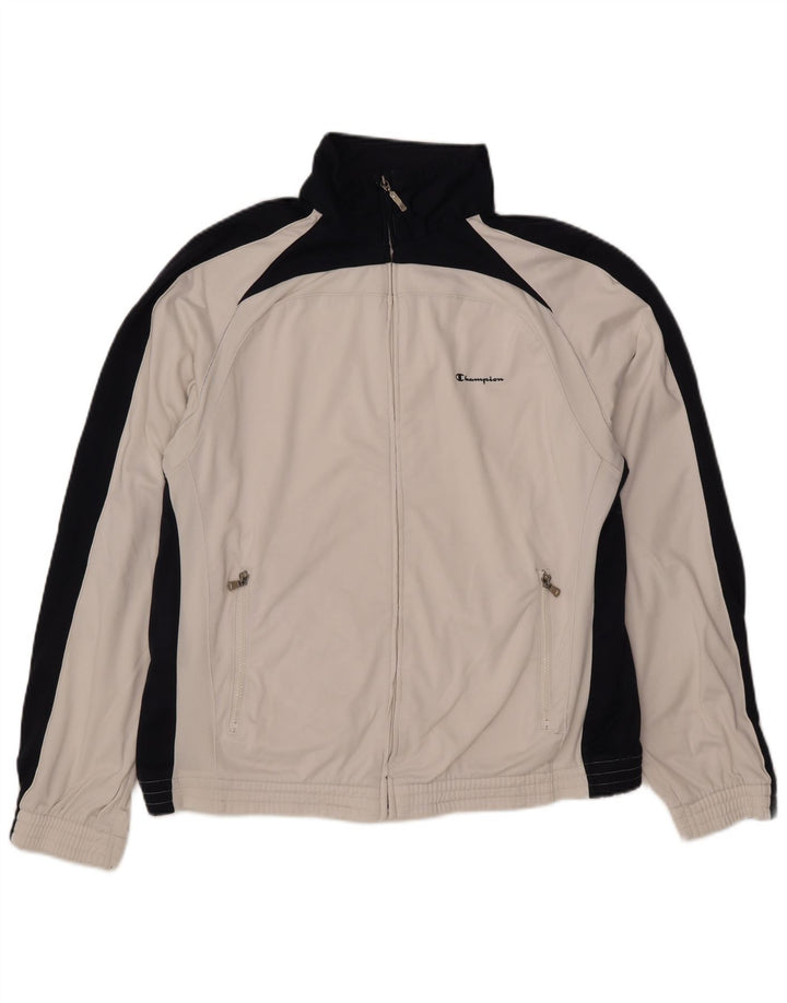 Champion Herre træningsdragt Topjakke 2XL Hvid Colourblock Polyester