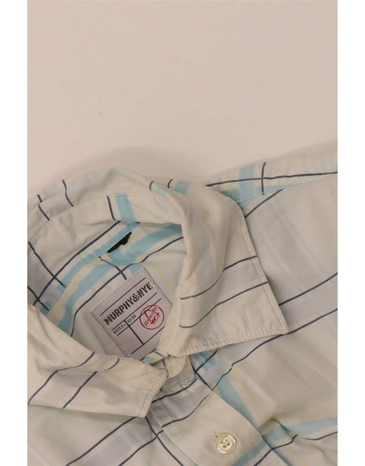 Murphy & Nye Dameskjorte UK 18 XL Hvid Plaid