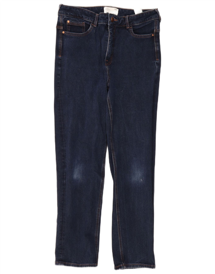 Marks & Spencer Dame Sienna Straight Jeans UK 14 Medium W30 L27 Navy Blue