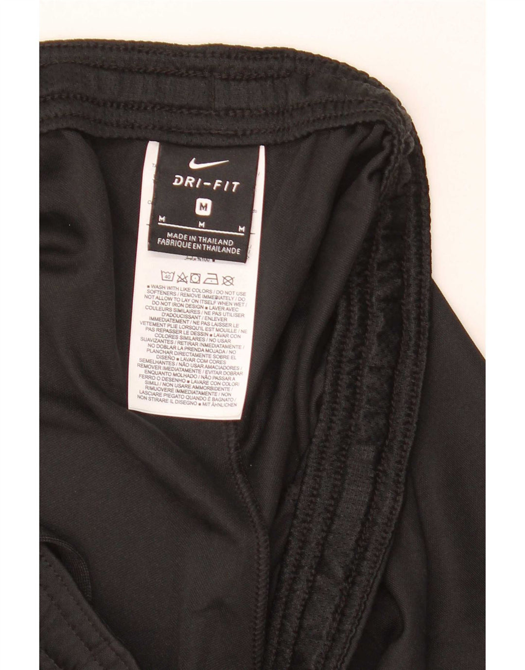 Nike Dame Dri Fit Sports Shorts UK 12 Medium Sort Colourblock Polyester