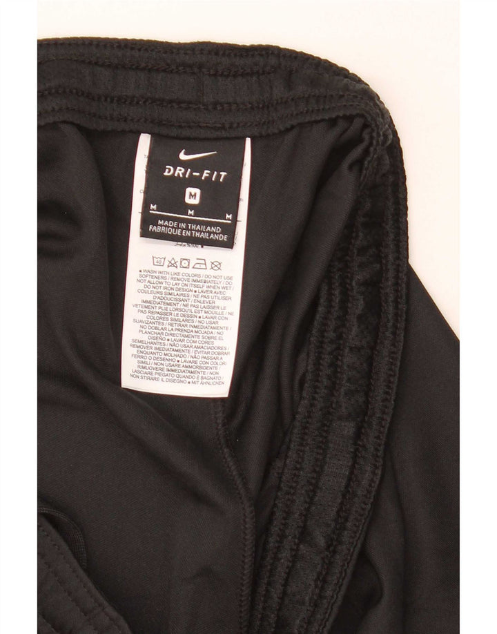 Nike Dame Dri Fit Sports Shorts UK 12 Medium Sort Colourblock Polyester