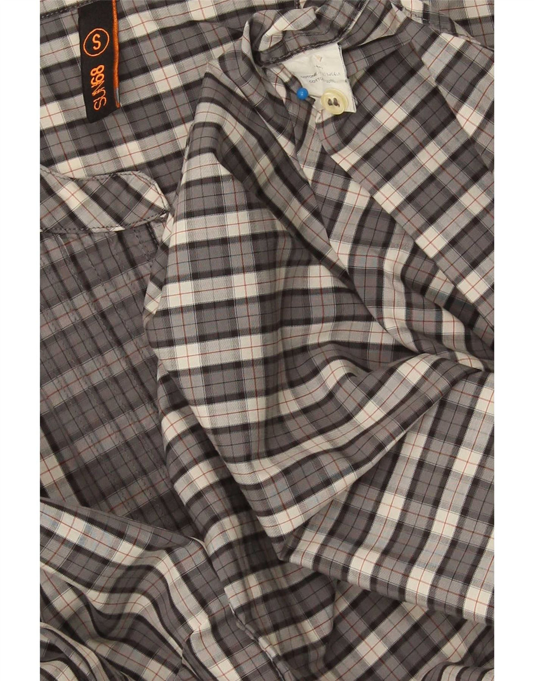 Sun68 Dame Pullover Shirt UK 10 Small Grey Ternet Bomuld