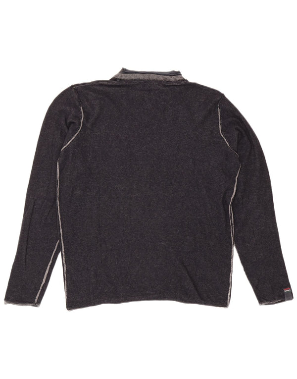 Avirex Herre V-hals sweater Medium Navy Blue