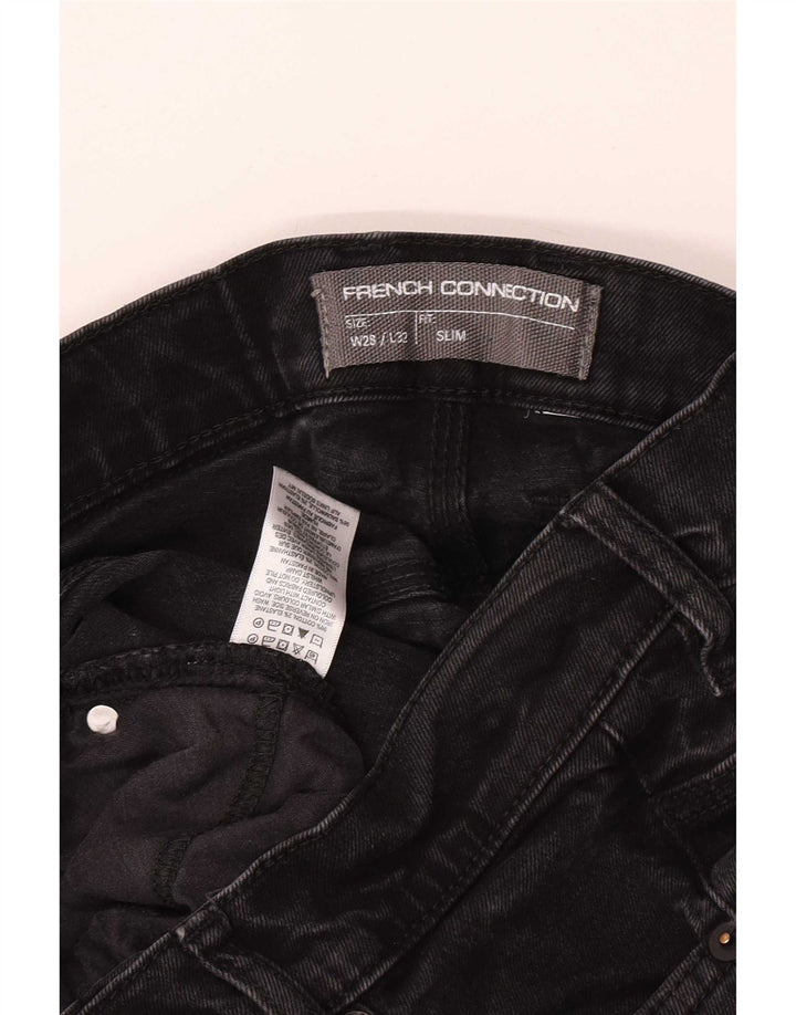 French Connection Slim Jeans til mænd W28 L32 sort bomuld