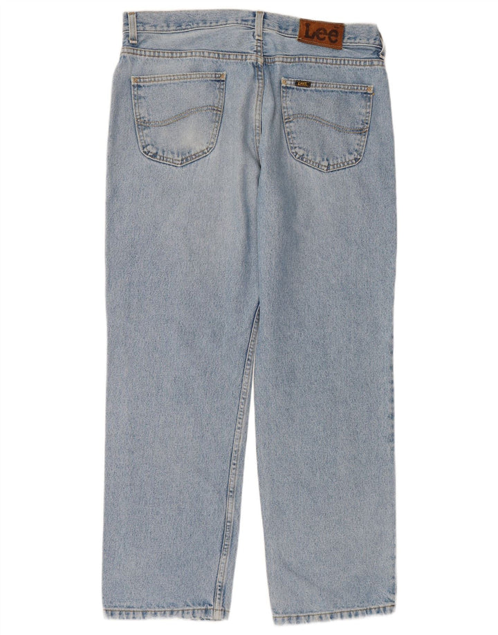 LEE Straight Jeans til mænd W36 L30 Blå Bomuld