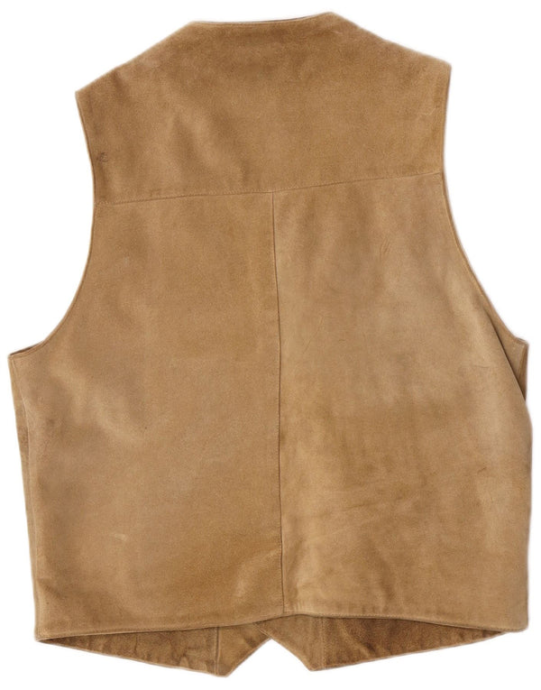 Camel Active Herre ruskindsvest XL Beige Læder