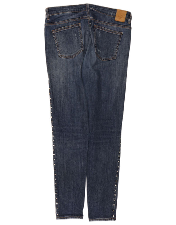 Zara Dame Distressed Skinny Jeans EU 40 Medium W30 L29 Blå