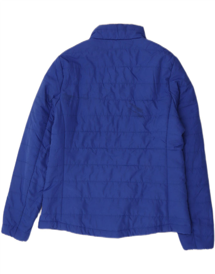 Marks & Spencer Polstret jakke til kvinder UK 12 Medium Blue Polyester