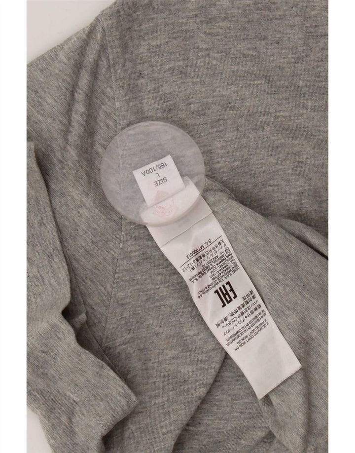 Diesel Herre Grafisk T-Shirt Top Stor Grå Bomuld
