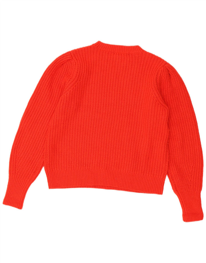 Marks & Spencer Dame sweater med rund hals DK 14 Medium Rød Akryl
