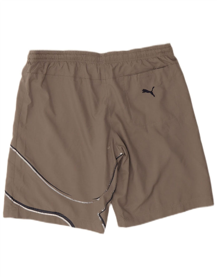 Puma Herre grafiske sportsshorts Medium Brun