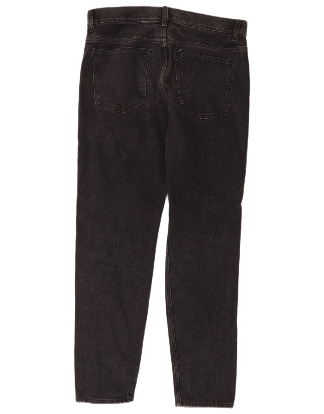 Cos Dame Mid Rise Regular Tapered Jeans W29 L30 Sort Bomuld