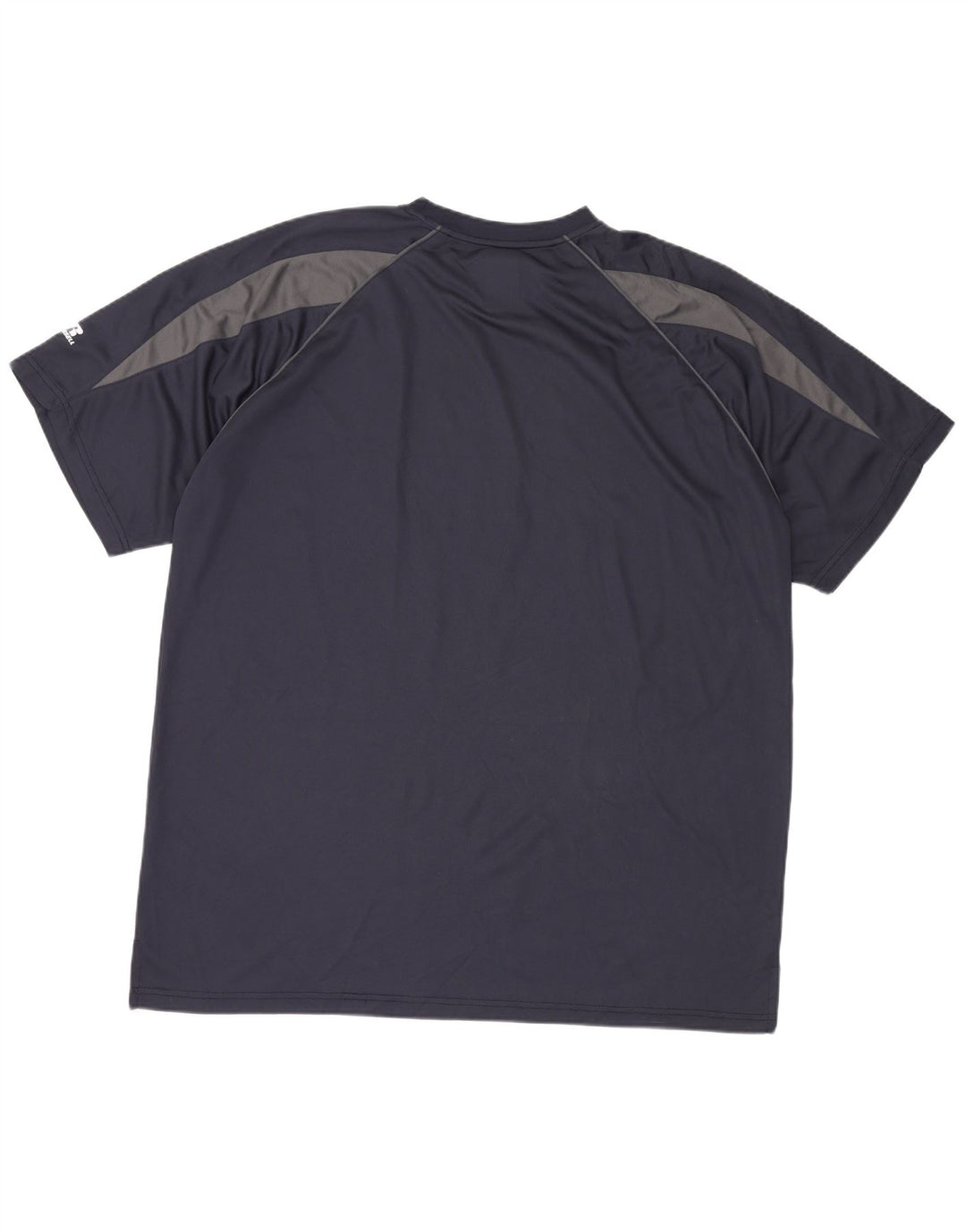 RUSSELL ATHLETIC Herre høj T-shirt Top 2XL Marineblå Colourblock Polyester