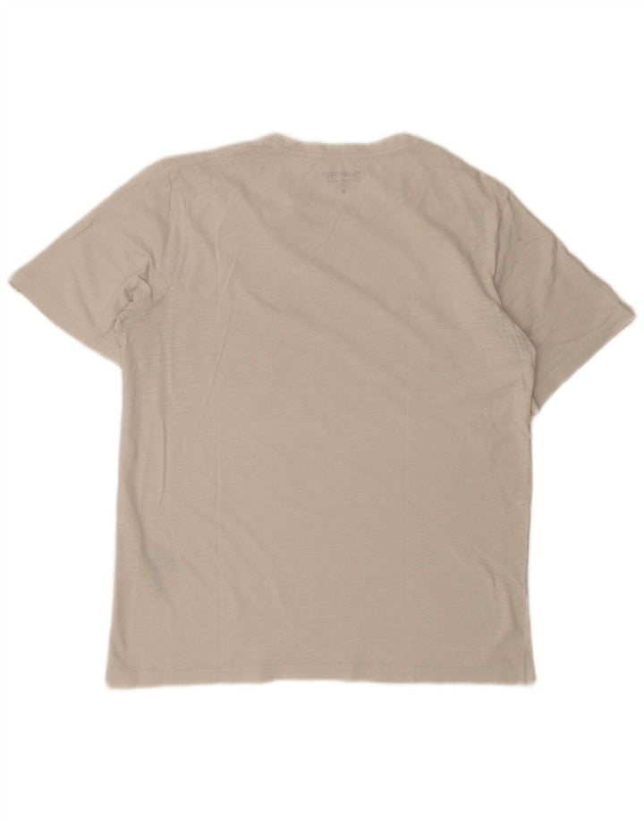 JACK & JONES Herre T-shirt Top Medium White Floral Bomuld