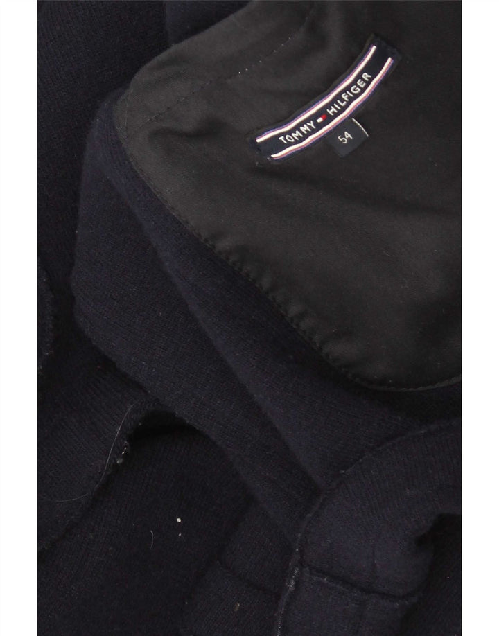 Tommy Hilfiger Herre 3-knaps blazerjakke IT 54 2XL Marineblå Uld
