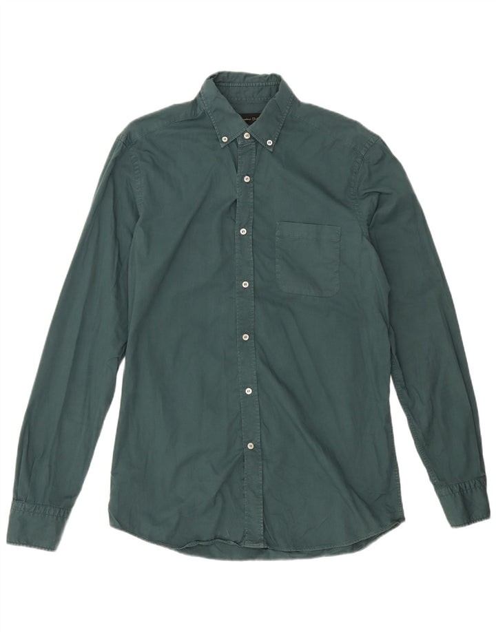 Massimo Dutti Herreskjorte Medium Grøn Bomuld