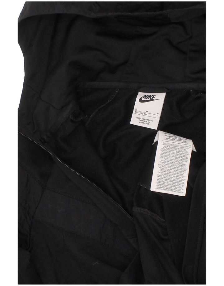 NIKE hættetrøje med lynlås til piger 10-11 år Medium Sort Polyester