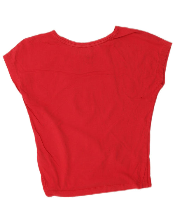 Puma piger grafisk t-shirt top 9-10 år rød bomuld