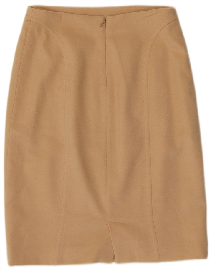 Les Copains Dame Pencil Skirt IT 46 Large W30 Beige Uld