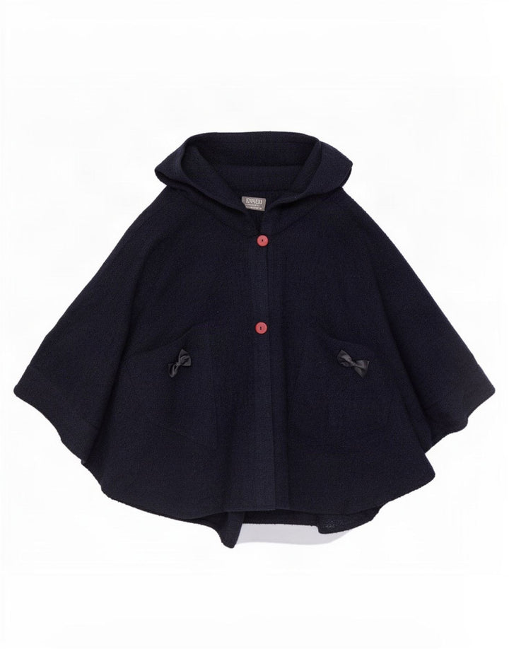 Ennedi Dame Poncho Coat One Size Marineblå