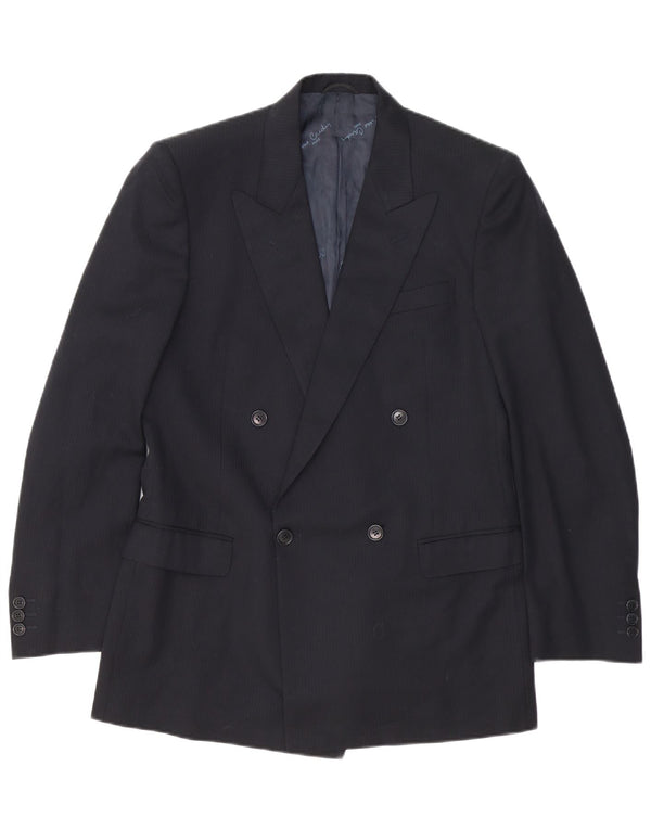 Pierre Cardin Herre 2-delt jakkesæt IT 48 Medium W32 L32 Sort nålestribe