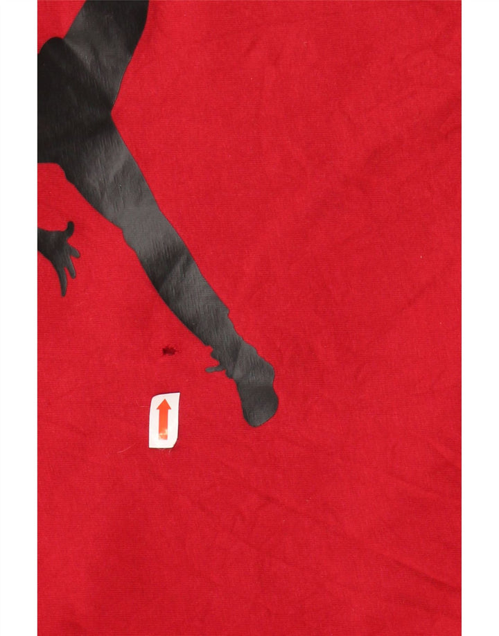 JORDAN Grafisk T-shirt til mænd, medium rød bomuld