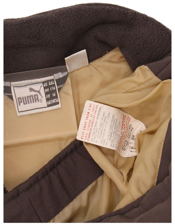 PUMA Boys Padded Gilet 15-16 Years Brown Polyester