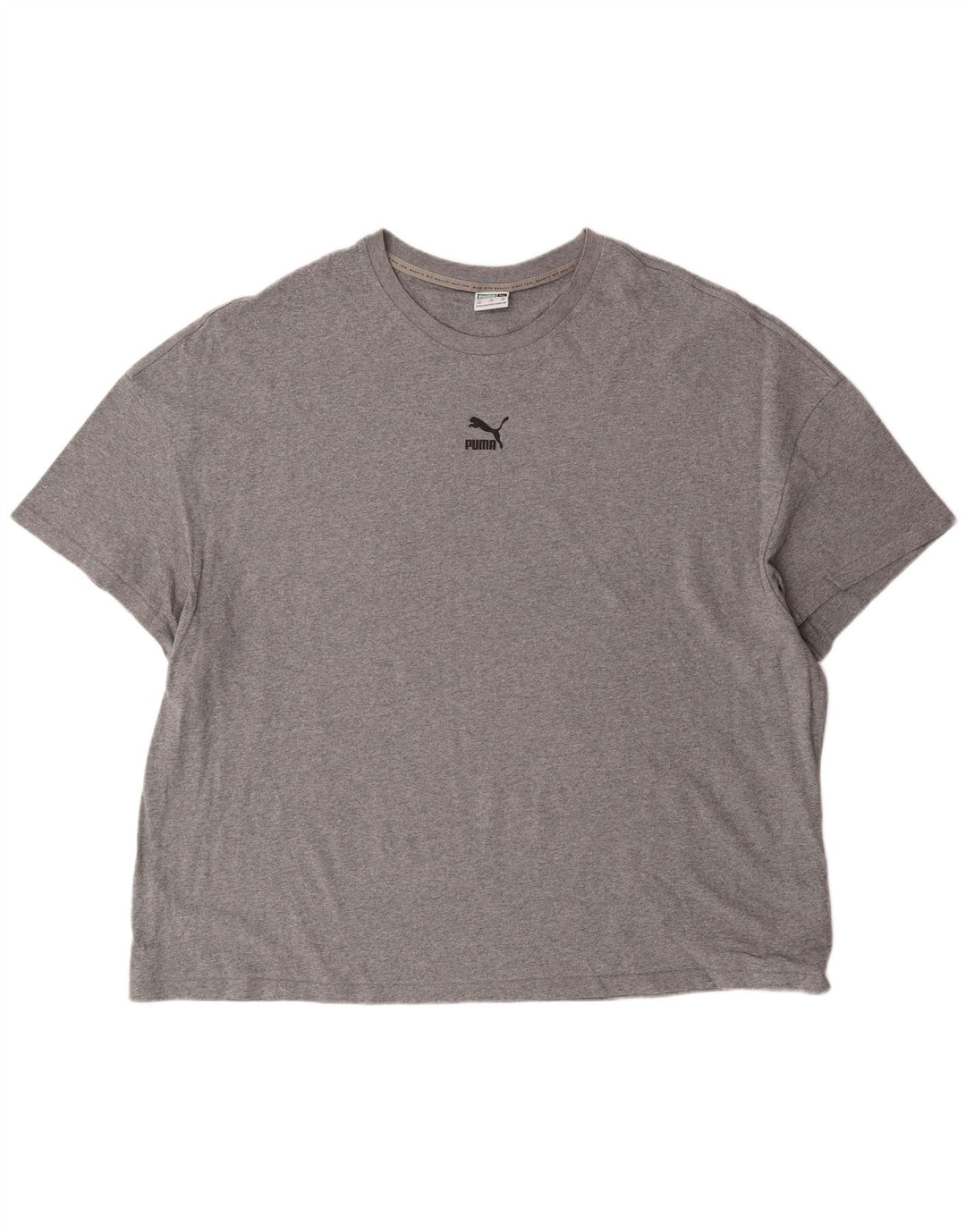 Puma Herre Grafisk T-Shirt Top 2XL Grå Bomuld