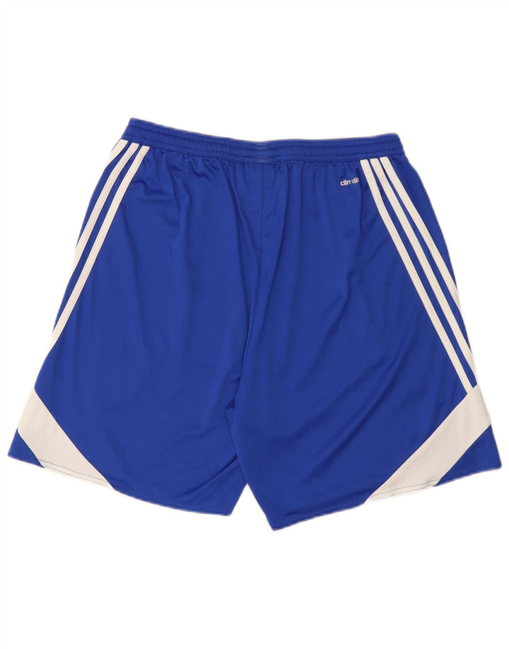 Adidas Herre Climalite Sportshorts Large Blue Colourblock Polyester