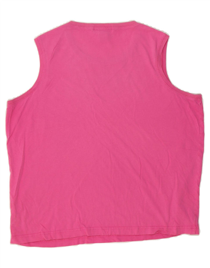 EDDIE BAUER Womens Vest Top UK 18 XL Pink Cotton Vintage Eddie Bauer and Second-Hand Eddie Bauer from Messina Hembry 