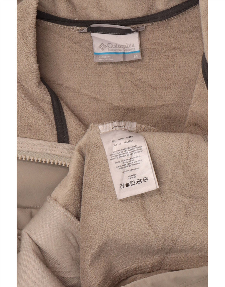 COLUMBIA Womens Bomber Jacket UK 14 Medium Grey Polyester Vintage Columbia and Second-Hand Columbia from Messina Hembry 