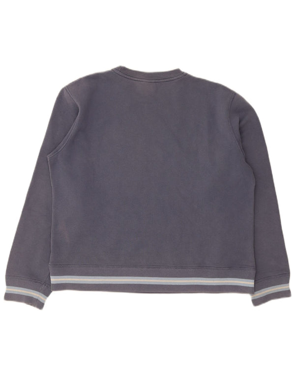 Lee Grafisk Sweatshirt Jumper UK 14 Medium Navy Blue Colourblock