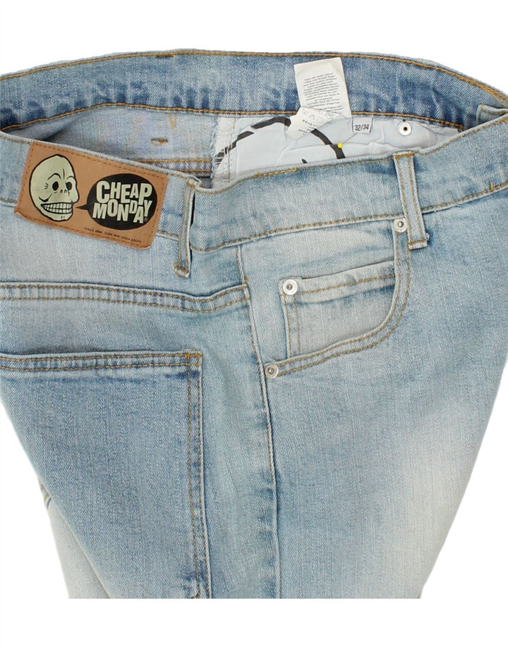 CHEAP MONDAY Womens Slim Jeans W32 L28 Blue Cotton Vintage Cheap Monday and Second-Hand Cheap Monday from Messina Hembry 
