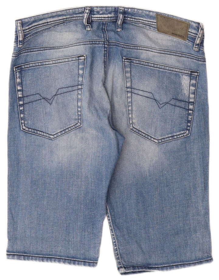 Diesel Herre Distressed Denim Shorts W31 Medium Blue Cotton