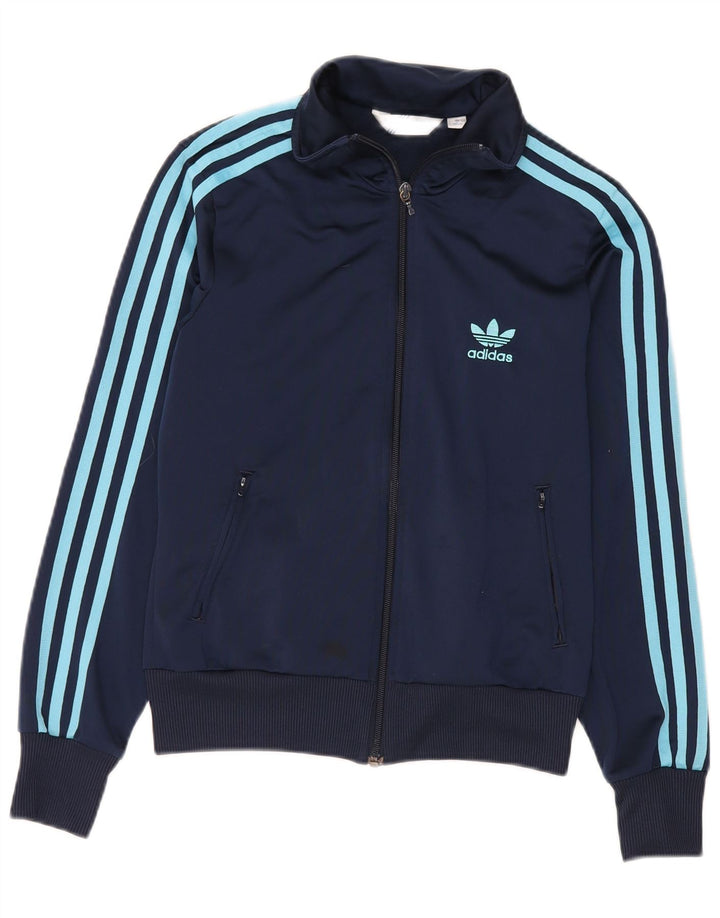 Adidas Grafisk træningsdragt topjakke til kvinder EU 38 Mellem marineblå polyester