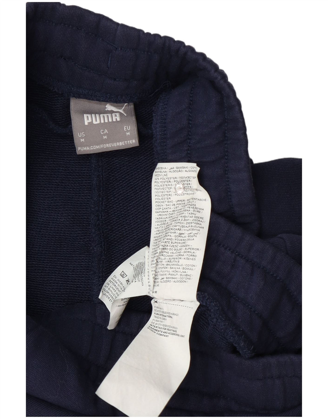 Puma Herre grafiske sportsshorts Medium marineblå bomuld
