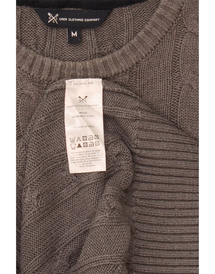 Besætningstøj Herre Boat Neck Jumper Sweater Medium Grå Bomuld