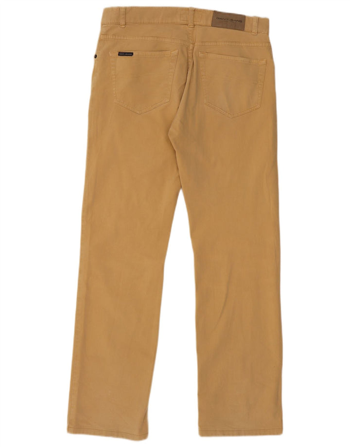 GANT Straight Casual Bukser til mænd W32 L31 Beige Bomuld