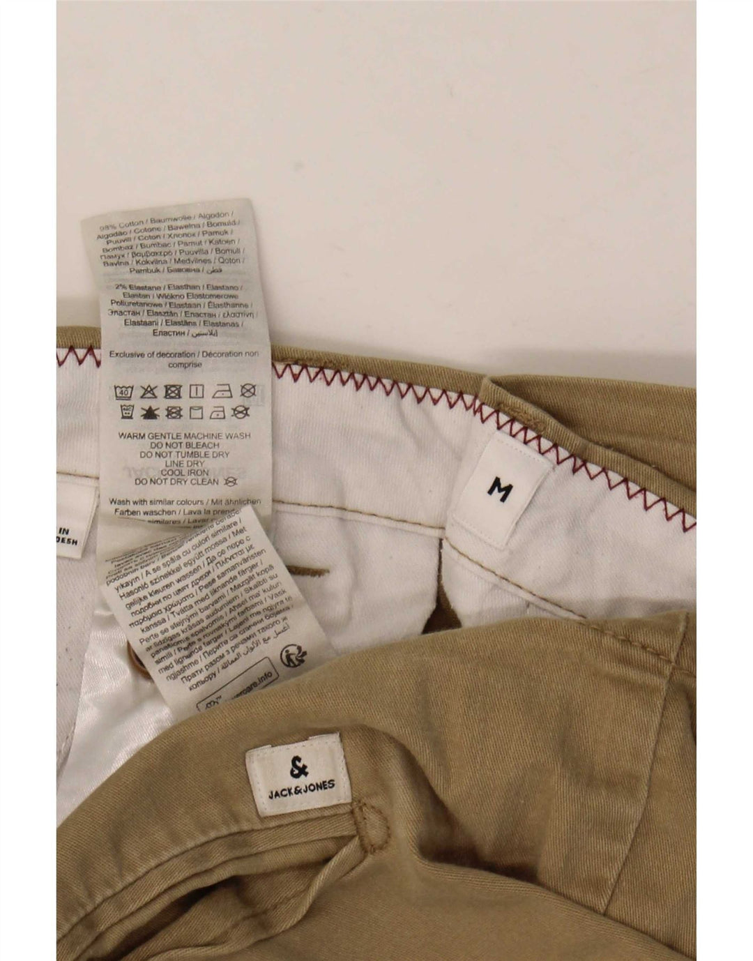 Jack & Jones Herre Regular Chino Shorts Medium W32 Khaki Bomuld